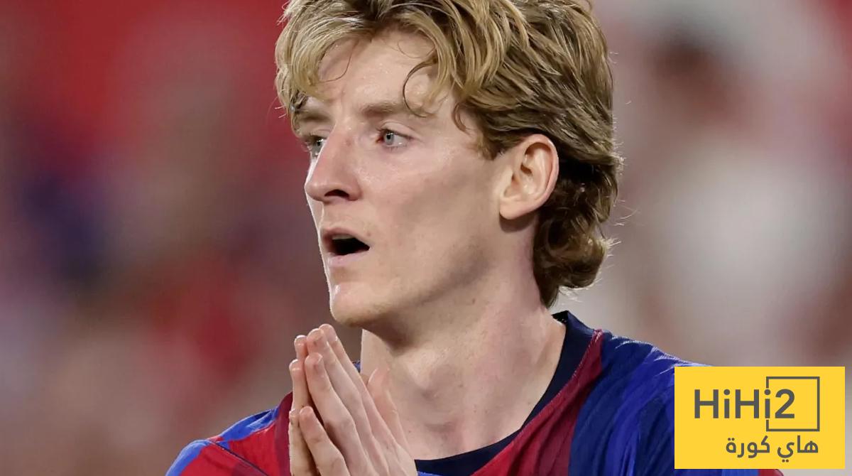 مباراة إنجلترا وإسبانيا تجمع أنتوني غوردون بزملائه في برشلونة