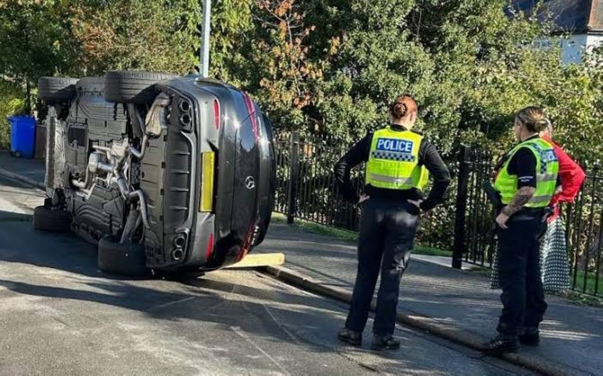 انقلاب سيارة لوكا جورنا-دوات بعد الحادث — صورة أرشيفية — alraimedia.com