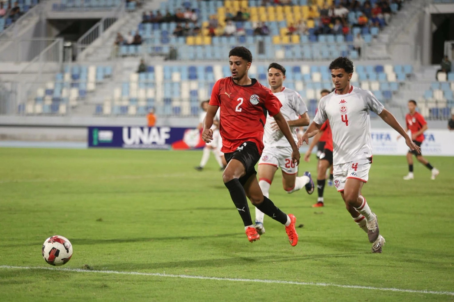 ملخص مباراة منتخب مصر للشباب ضد المغرب اليوم في تصفيات شمال أفريقيا تحت 20 سنة — صورة أرشيفية — almasryalyoum.com